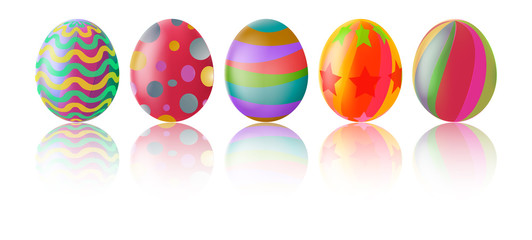 Easter eggs cartoon for you design