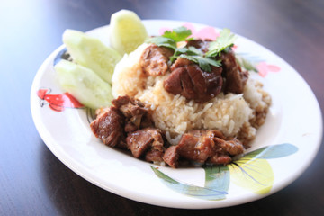 Stewed beef with rice