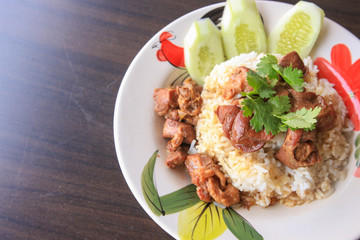 Stewed beef with rice