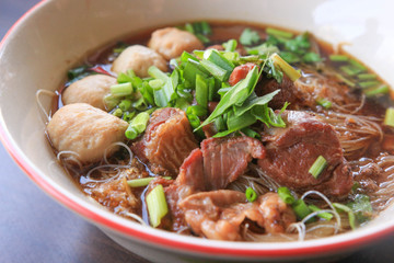 Stewed pork noodle
