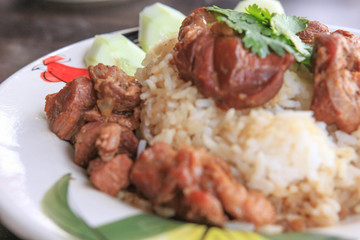 Stewed pork with rice