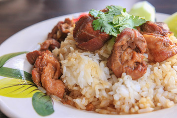Stewed pork with rice