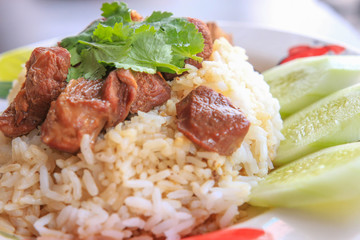 Stewed pork with rice