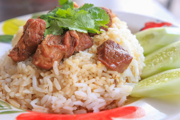 Stewed pork with rice