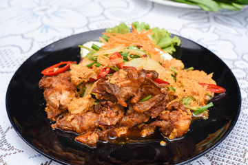 Stir-fried Soft-shelled Crab in Curry Powder