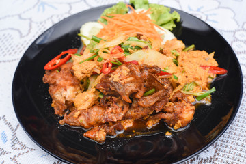 Stir-fried Soft-shelled Crab in Curry Powder