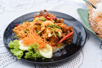 Stir-fried Soft-shelled Crab in Curry Powder