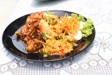 Stir-fried Soft-shelled Crab in Curry Powder