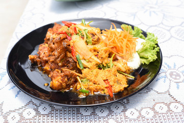Stir-fried Soft-shelled Crab in Curry Powder