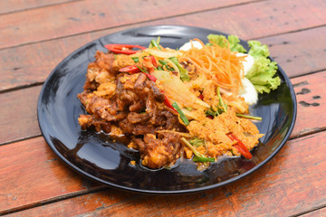 Stir-fried Soft-shelled Crab in Curry Powder
