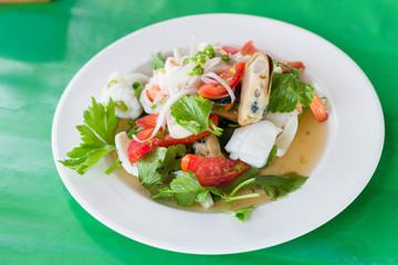 spicy seafood salad