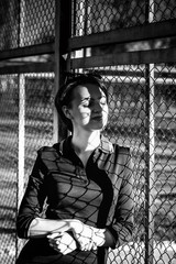 Fototapeta premium Girl posing in park