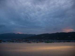 Sunset at Arraial Do Cabo Port in Rio de Janeiro, Brazil