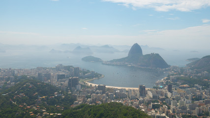Fototapeta na wymiar Rio de Janeiro, view from the Corcovado