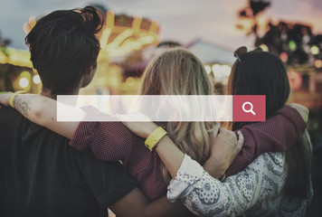 Searching Browsing Internet Online Networking Copy Space Concept