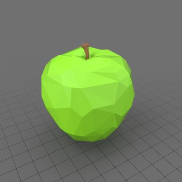 Apple Faceted Green