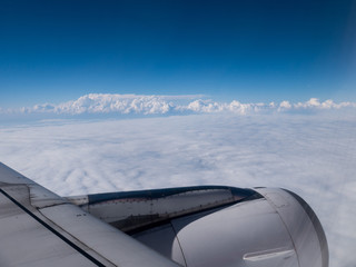Fototapeta na wymiar Clouds from an airplane