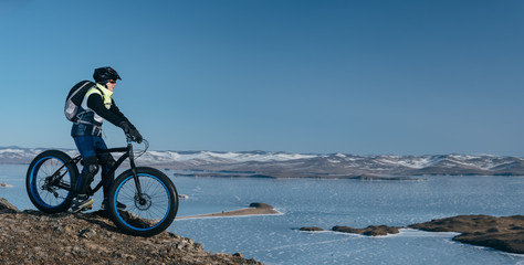 Fototapeta premium Fatbike fat bike or fat-tire bike 