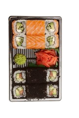 Japanese sushi rolls.