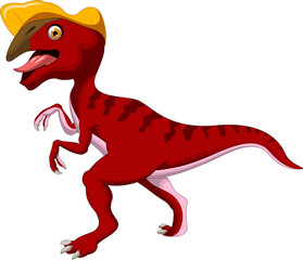 Dinosaur Parasaurolophus cartoon