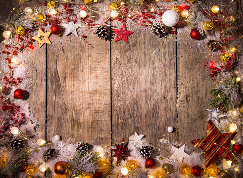 Abstract christmas background with shiny little lights.