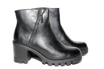 female shoes on a white background