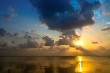 Sunset with beautiful sky