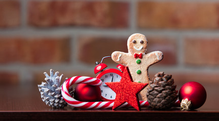 Retro alarm clock and christmas gifts