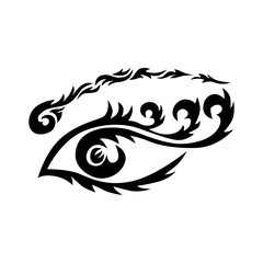 tribal eye tattoo