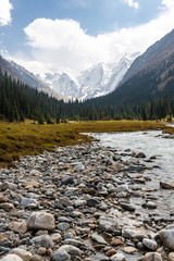 Fototapeta premium Mountain landscape of Tien Shan