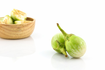 Thai green eggplant.