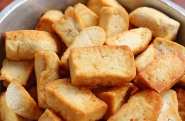 Fresh tofu or fried tofu
