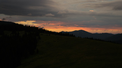 mountain sunset