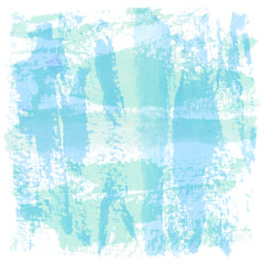 Abstract blue and green watercolor on white background