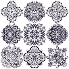 Set of mandalas