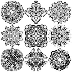 Set of mandalas