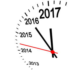 new year 2017 clock