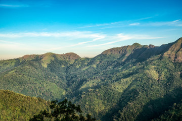 Viewpoint mountain range in kanchanaburi, khaochangpuak