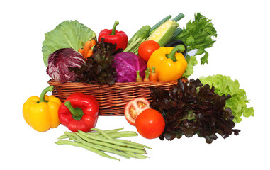vegetables in basket