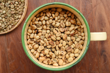 Close up of coffee beans for background