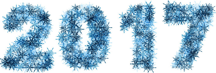 2017 New Year winter banner.