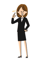 スーツの女性　提案
