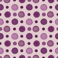 Abstract circles seamless pattern background.