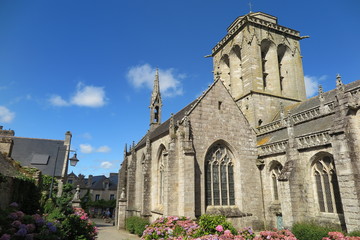 Bretagne - Locronan, Kirche Saint-Ronan 