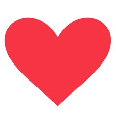 Red heart vector icon