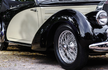 Beautiful retro car. Elegance and style of  first part of XX cen