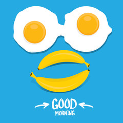 vector good morning funny concept vector