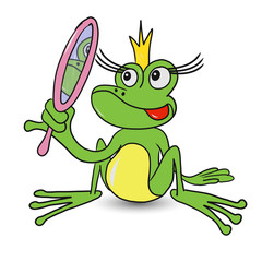 Frog Princess with Mirror