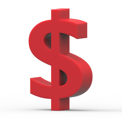 red dollar sign