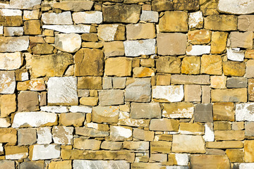 Natural stone wall in Tuscany